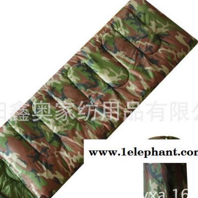 美爽爽加大加宽法兰绒互拼压缩包成人户外野营旅游迷彩带帽睡袋图3