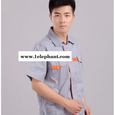 短袖套装工作服 劳保服工程服 汽修工作服定做车间厂服