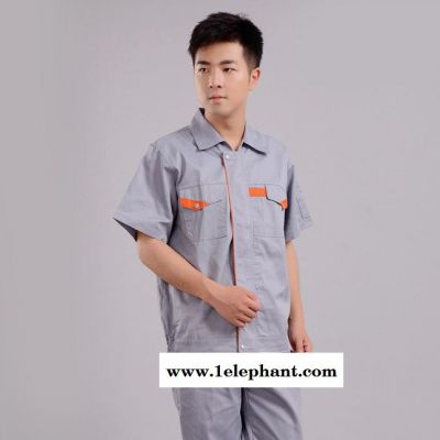 短袖套装工作服 劳保服工程服 汽修工作服定做车间厂服图2