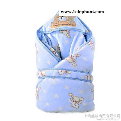婴舒爽 秋冬睡袋 婴儿抱毯 加厚 可脱胆 儿童防踢被 抱被批发图2