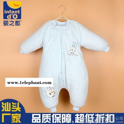 婴之都汕头厂家供应品牌代理加盟秋冬**婴儿分腿夹棉睡袋超柔软不倒绒儿童睡服宝宝爬服加厚纯棉童睡袋超低折扣高质量档口货源代图3
