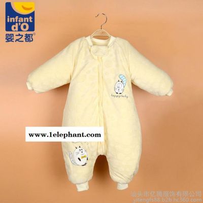 婴之都汕头厂家供应品牌代理加盟秋冬**婴儿分腿夹棉睡袋超柔软不倒绒儿童睡服宝宝爬服加厚纯棉童睡袋超低折扣高质量档口货源代图4
