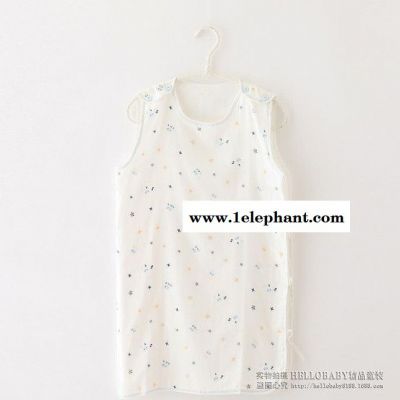 2015夏季新款男女童款欧美休闲舒适短袖纯棉家居服睡袋 套装图2