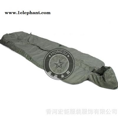01睡具系统温区野战执勤绿大衣式睡袋图3