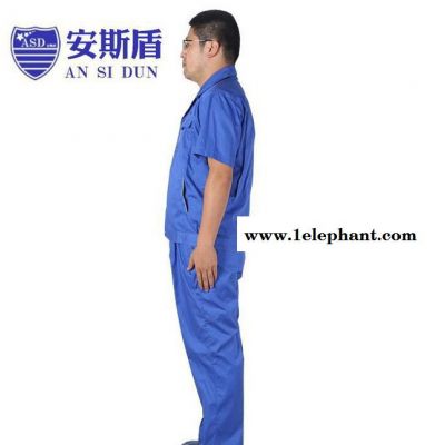 直销 新品 食品厂工务保管服 舒适柔软透气 短袖套装图2