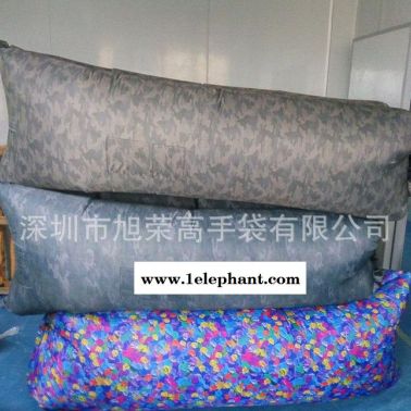 直销 2016新款充气睡袋 迷彩懒人沙发 户外空气睡床低价定制