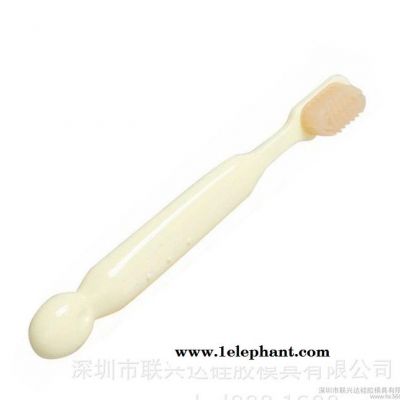 儿童 环保硅胶牙刷牙胶 可定制开模做LOGO 母婴空腔护理图3