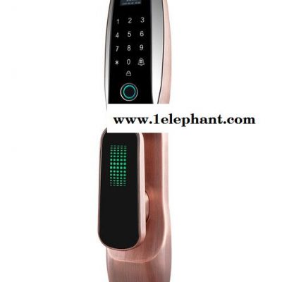 安兴AX303猫眼指纹锁 颜色有枪色、红古、灰色图4