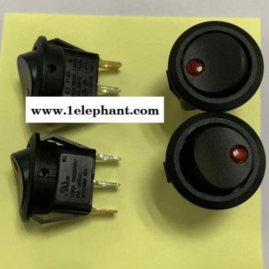 开关插座之BEJ贝尔佳PS8A-7D-B9B 红色带灯猫眼跷板开关