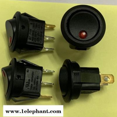 开关插座之BEJ贝尔佳PS8A-7D-B9B 红色带灯猫眼跷板开关图7