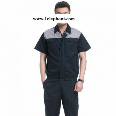 厦门厂服定做酒店工作服夏装半袖套装男机修汽修服工程师工装工厂车间劳保服图6