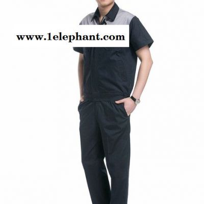 厦门厂服定做酒店工作服夏装半袖套装男机修汽修服工程师工装工厂车间劳保服图5