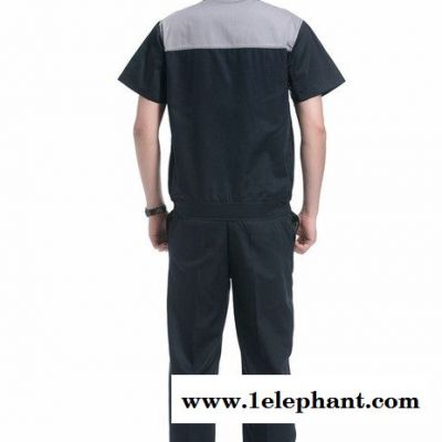 厦门厂服定做酒店工作服夏装半袖套装男机修汽修服工程师工装工厂车间劳保服图3