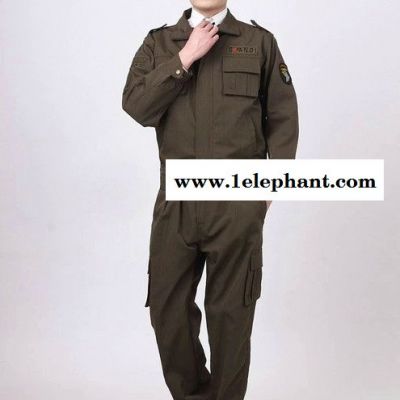 广州供应帆布汽修工作服套装男秋冬长袖套装劳保服工装工衣定做图2