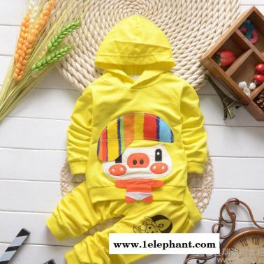免费代理 童装一件代发新款秋季韩版童套装 宝宝秋款儿童长袖套装