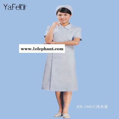厂家定做护士服短袖套装 女士护士服工装定做 前台护士服批发图2