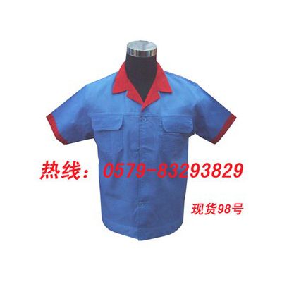 供应夏装短袖套装员工工作服装卸工、维修工制服、企业单位工厂服图2