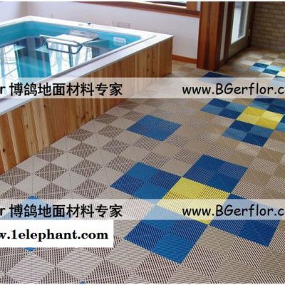 [博鸽BGer]游泳池防滑垫,泳池疏水防滑安全地垫,室内室外游泳池地面铺装材料（防紫外线）图4