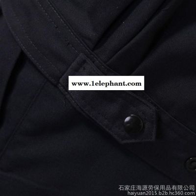 海源 涤棉磨毛劳保服男女款工作服工装制服长袖套装春秋冬DM922图4