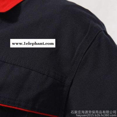海源 涤棉磨毛劳保服男女款工作服工装制服长袖套装春秋冬DM922图5