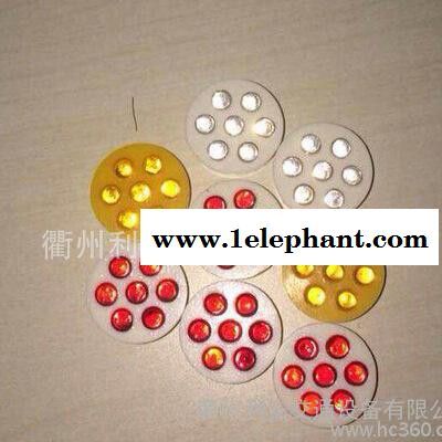 圆形白底红珠Amber7珠玻珠璃猫眼反光片图3