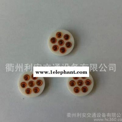 圆形白底红珠Amber7珠玻珠璃猫眼反光片图2