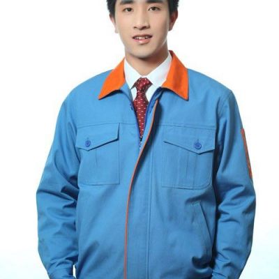 沃克迪威防护工装 长袖套装工作服 劳保工作服图8