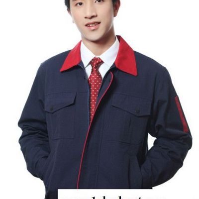 沃克迪威防护工装 长袖套装工作服 劳保工作服图2