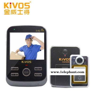 猫眼可视门铃 无线门铃 可视对讲门铃 拍照通话 KDB300M图2