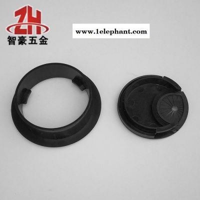 黑色圆形塑料办公会议电脑桌面穿线盒走线盒过线盒线孔盖板 线孔盖图2
