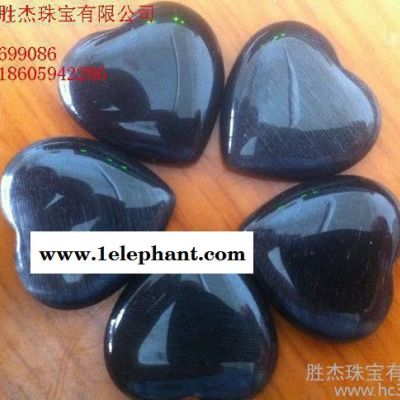 供应胜杰珠宝猫眼石苹果吊坠心形水滴形吊坠，猫眼石厂家加工批发，来图来样订做猫眼石勾玉鼓珠图2