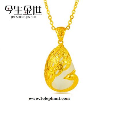 猫眼石镀金孔雀吊坠 精致宝石款式 多色可选 黄铜镀真金款式 礼品图4