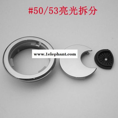 亮光铬圆形塑料办公会议电脑桌面穿线盒走线盒过线盒线孔盖板 线孔盖图3