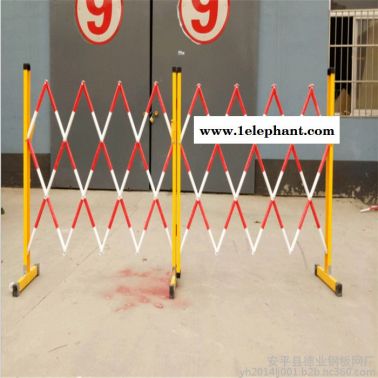 不锈钢片式伸缩护栏 电力玻璃钢管式折叠围栏 电力绝缘防护伸缩隔离栏 拱门式移动栏杆