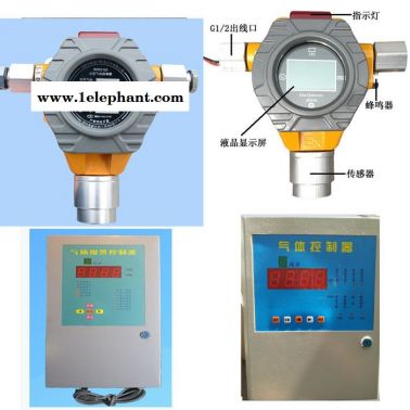如特安防   洛阳氢气站可燃气体探测器 在线实时检测氢气浓度值 实现声光报警