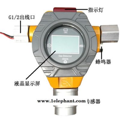 如特安防   洛阳氢气站可燃气体探测器 在线实时检测氢气浓度值 实现声光报警图4