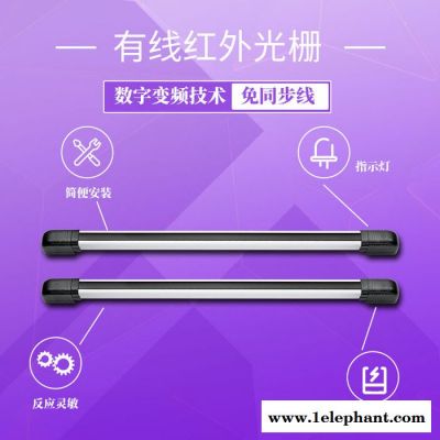 青海新疆红外光栅报警器艾礼安ABI100-1408 红外线光栅主动红外探测器图2