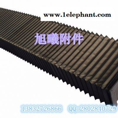 旭曦按客户要求定做雕刻机用 塑料编制带柔性风琴防护罩 玻璃钢围裙图4