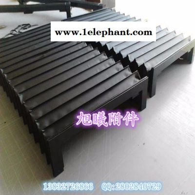旭曦按客户要求定做雕刻机用 塑料编制带柔性风琴防护罩 玻璃钢围裙图2