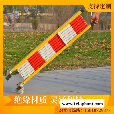 安驰 玻璃钢绝缘伸缩管式围栏 电力变电站施工安全防护栏可移动折叠硬质隔离防护栏 玻璃钢伸缩栏 绝缘伸缩围栏图3