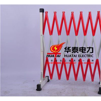 华泰防护围栏隔离带围栏防护玻璃钢管式移动伸缩围栏图2