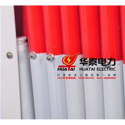华泰防护围栏隔离带围栏防护玻璃钢管式移动伸缩围栏图3