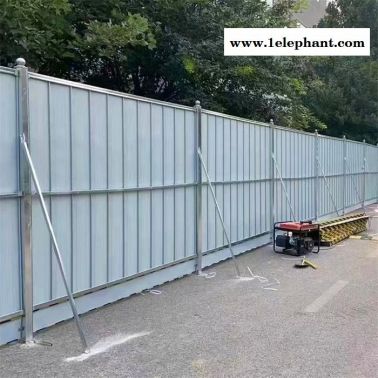 市政围挡施工道路工程围挡护栏隔离栏路障围栏装配式围墙彩钢围挡