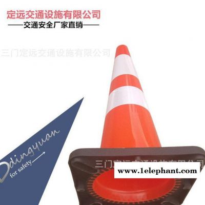 PVC橡胶路椎路障 橡胶雪糕筒 交通路障 70cm加重橡胶路图2