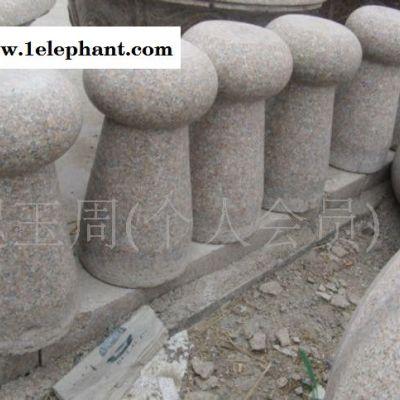 五莲花路障石墩 芝麻灰挡车石 五莲花岗岩路障挡车石柱图2