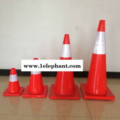 90cm 软PVC路锥 塑料交通反光锥 雪糕筒 路障锥 交通安全设施图2