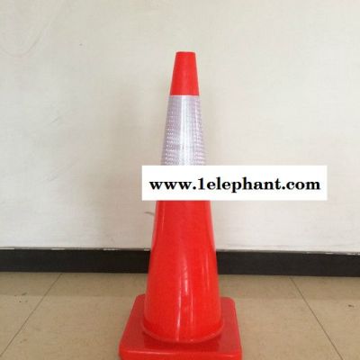 90cm 软PVC路锥 塑料交通反光锥 雪糕筒 路障锥 交通安全设施图3