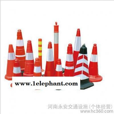 供应**价塑料提环路锥 塑料沙袋路锥 交通锥 路障图2