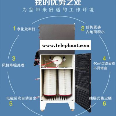 珠海脉冲滤筒式除尘器厂家 电焊机除尘设备【洁威科】W2600(B)图2