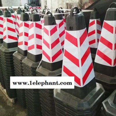 塑料路锥 施工防撞隔离锥 路障警示路锥 塑料方锥 鹏翔瑞牌值得信赖图2